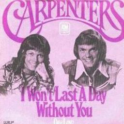 I Won't Last A Day Without You - cover