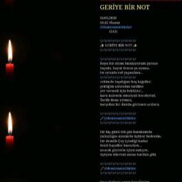 GERİYE BİR NOT